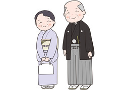 dress upのイラスト